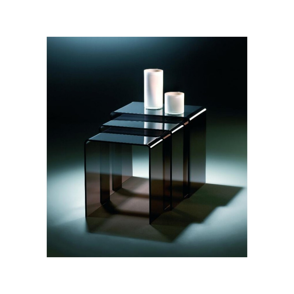 Acryl Dreisatztisch umbra (B-Ware) Modern Umbra