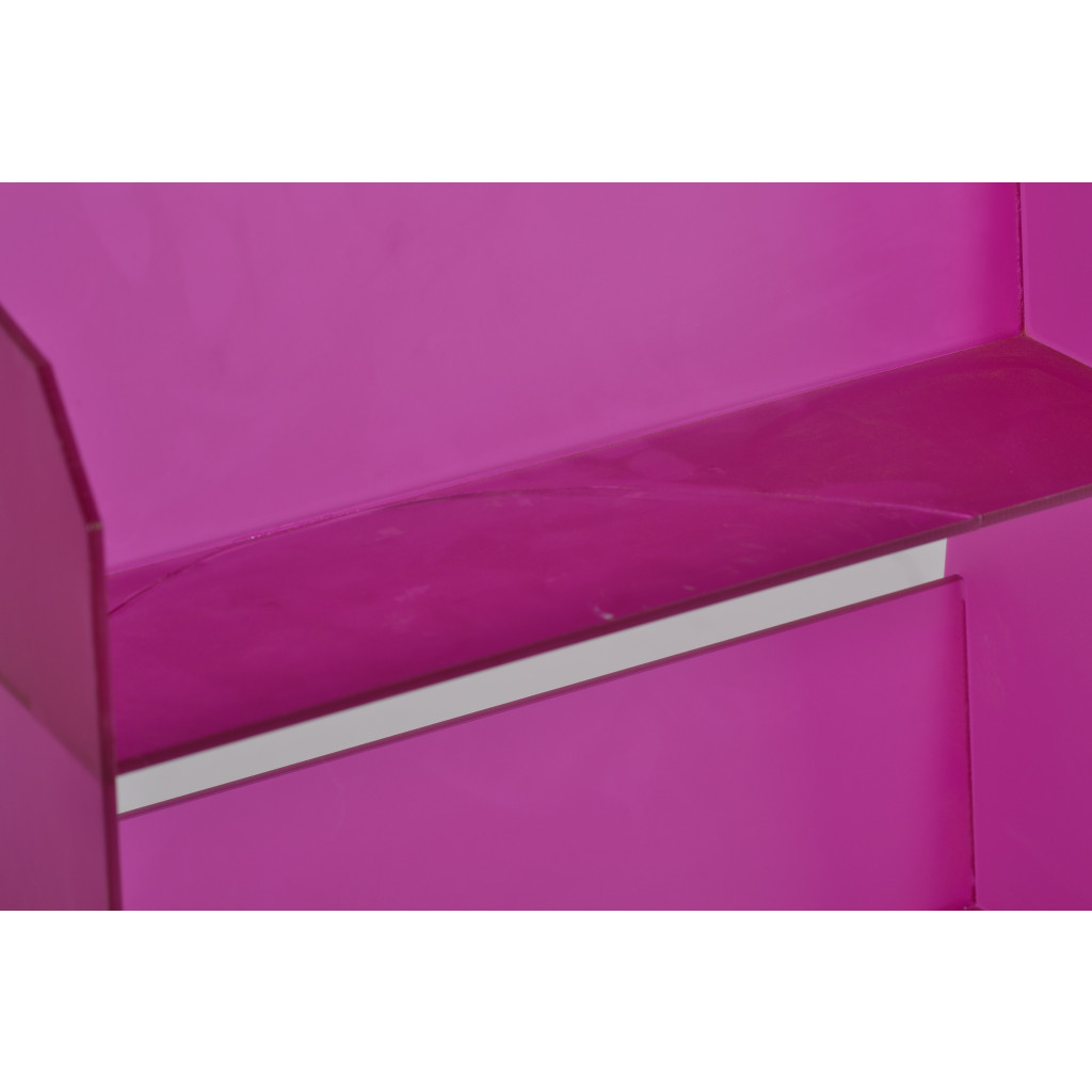 Acryl CD-DVD-Ständer pink (B-Ware) Modern Pink