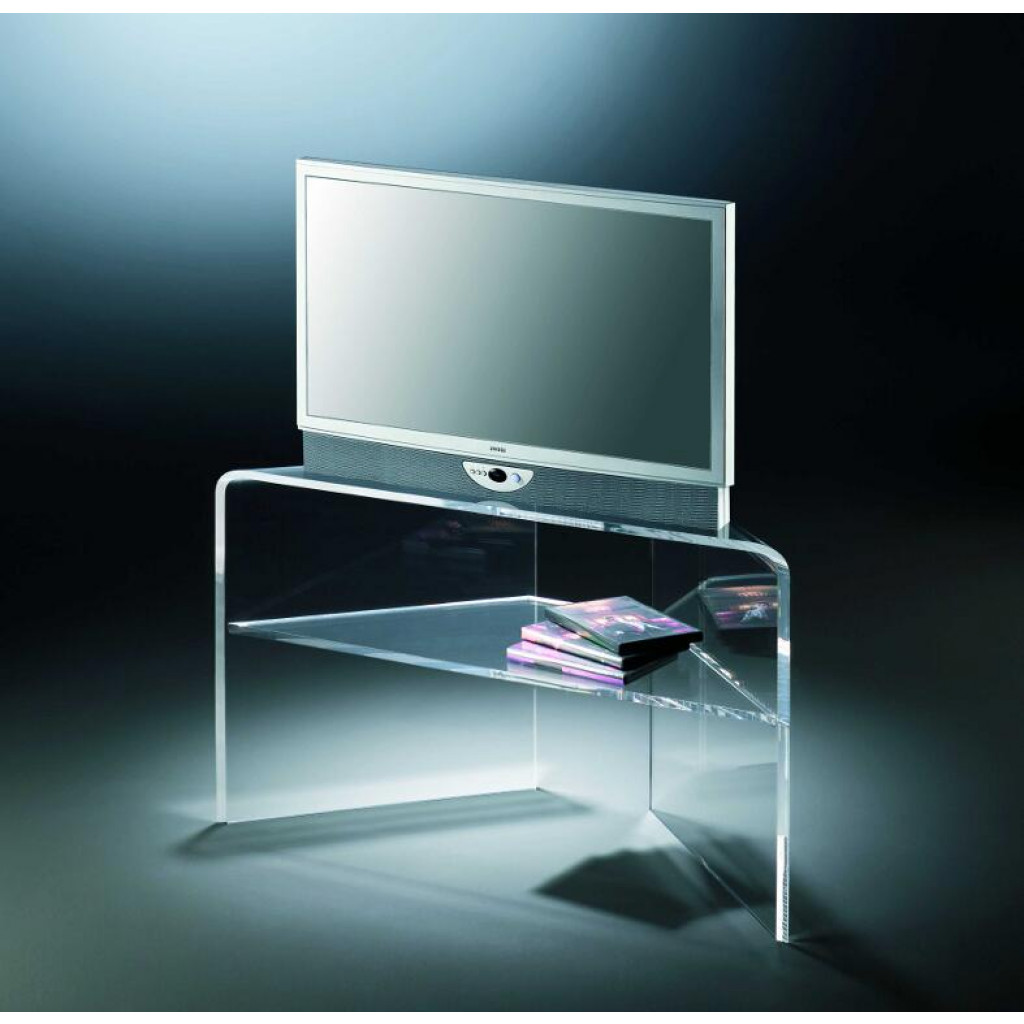 Acryl TV-Eck-Konsole klar (B-Ware) Modern Klar