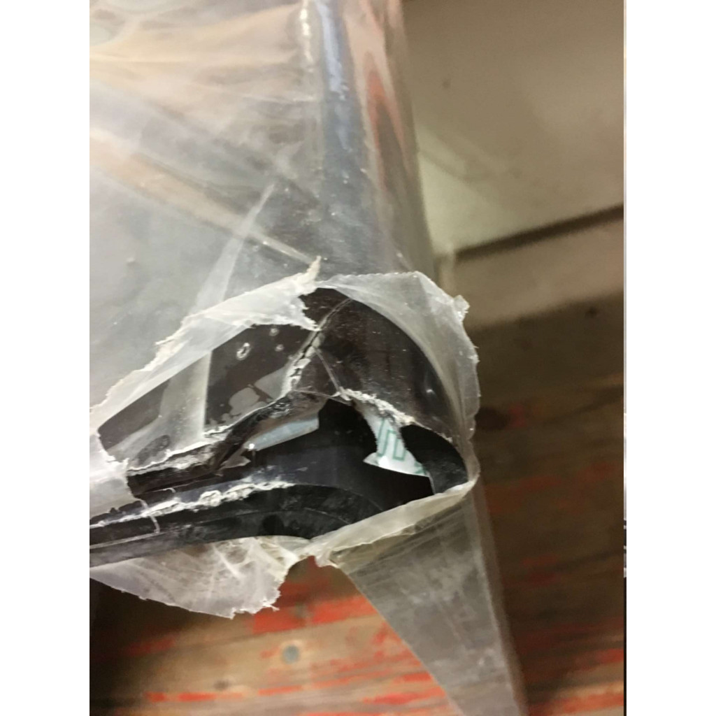 Acryl Dreisatztisch umbra (B-Ware) Modern Umbra