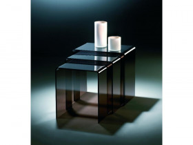 Acryl Dreisatztisch umbra (B-Ware) Modern Umbra