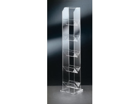 Acryl CD-Ständer gradlinig / rot Modern Rot