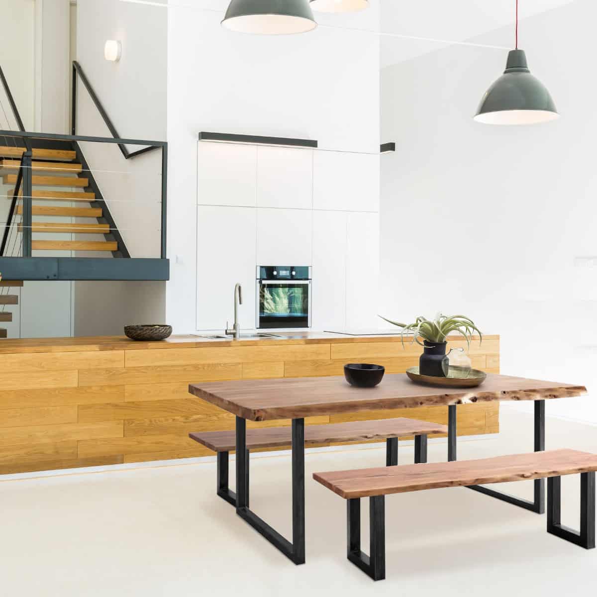 Sitzgruppe im Industriestil