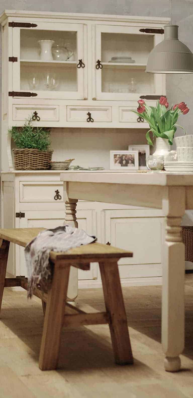 Landhausmöbel weiß Esszimmer