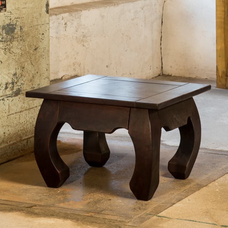 Opiumtisch dunkel lackiert