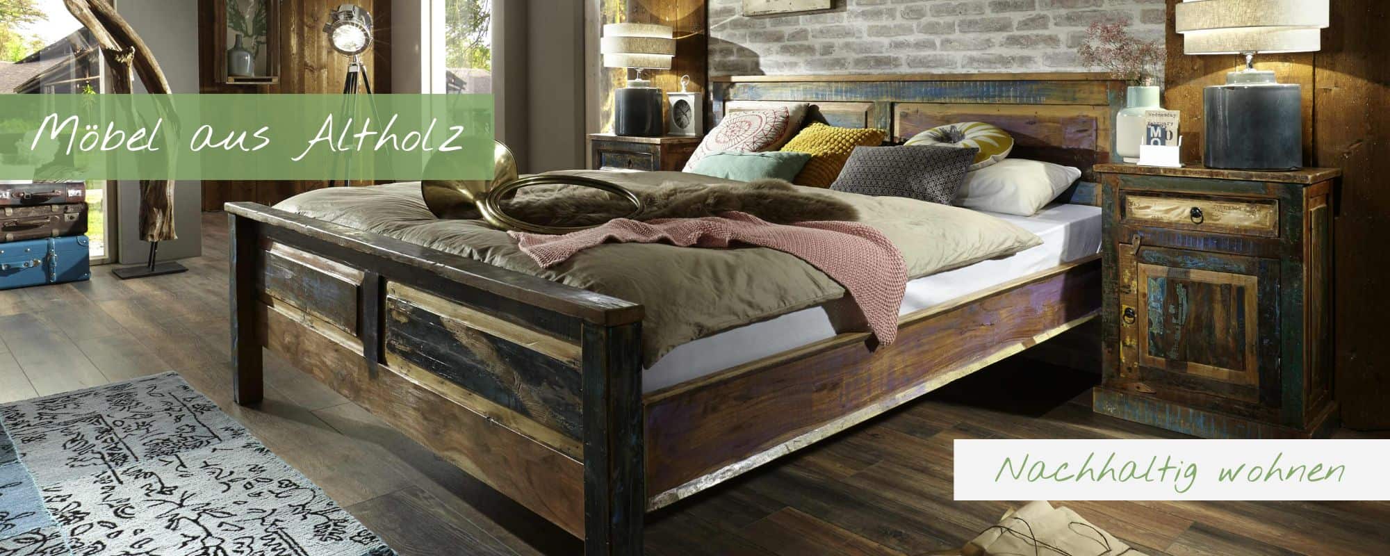 Nachhaltig wohnen mit Altholzmöbel
